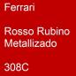 Preview: Ferrari, Rosso Rubino Metallizado, 308C.